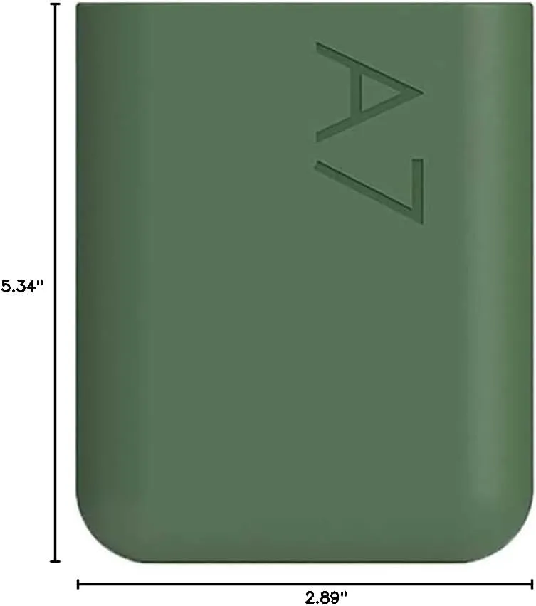 memobottle A7 (Moss Green) Bundle - 6oz (180ml) - Bottle, silicone sleeve & lid | Compact Flat Bottle for Bags & Pockets | BPA Free Tritan | Modern & Minimalist | For Gym, Work & Travel