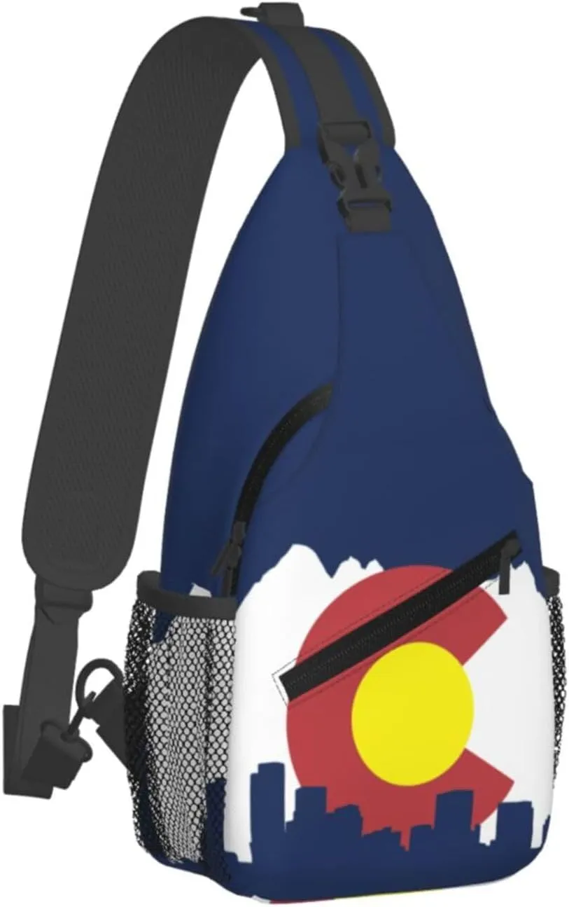 Mexican Loteria Cards Sling Bag Casual Chest Bags Adjustable Crossbody Bag Shoulder Backpack For Travel Hiking
