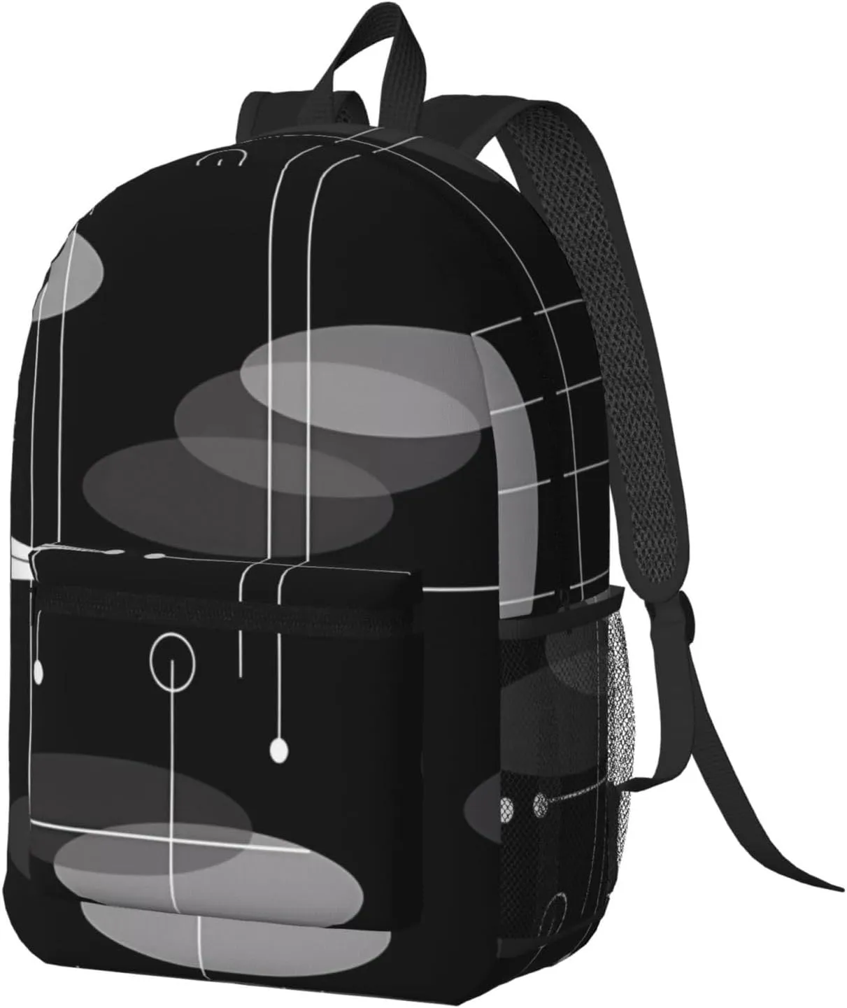 Mid-Century Atomic Space Age 17 Inch Backpacks Multipurpose Laptop Backpack Double Shoulder Bag for Men Women Gifts