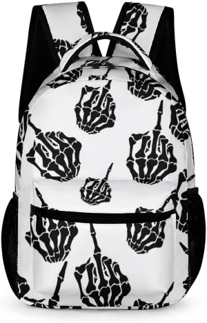 Middle Finger Travel Backpack Cute Daypack Laptops Back Pack Purse Computer Bag for Men Women