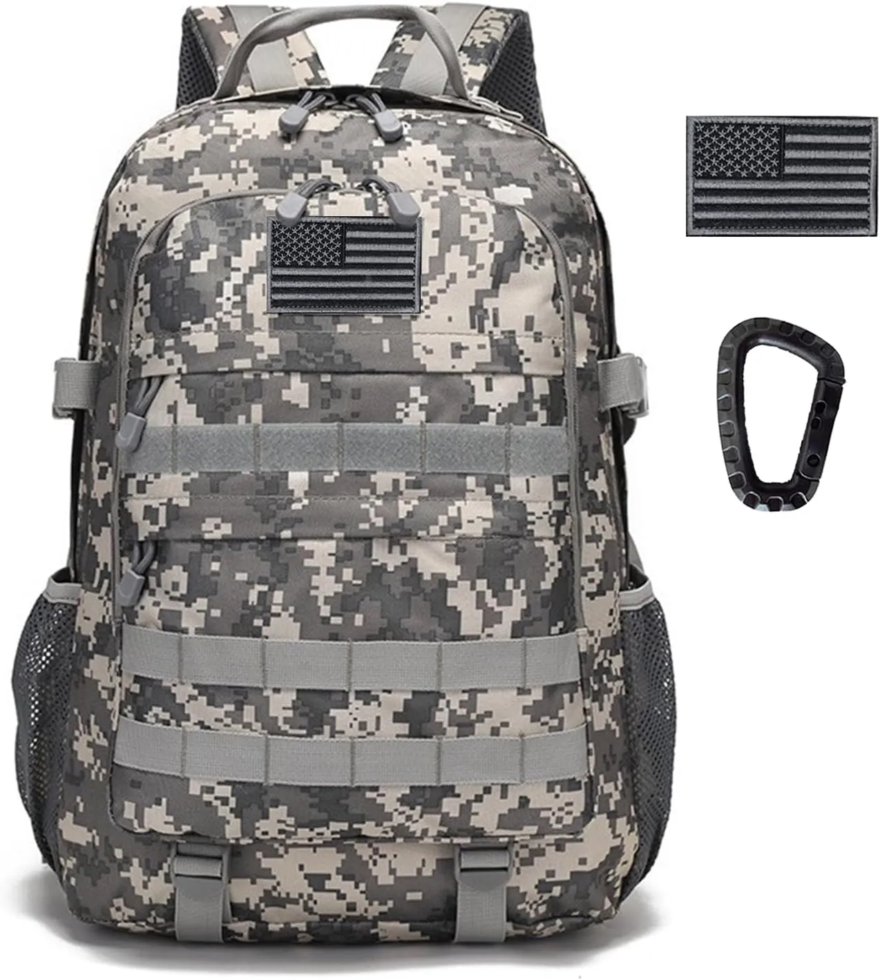 Military Tactical Backpack, 30L Hiking Daypack Water-Resistant 3 Day Assault Backpacks Molle Army Pack (ACU)