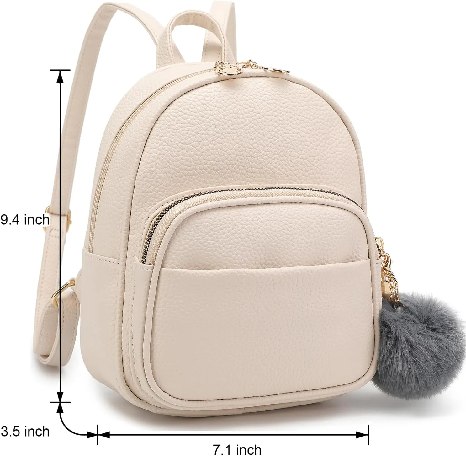 Mini Backpack for Women Girls Leather Backpacks Casual Small Daypack Shoulder Bag with Pockets