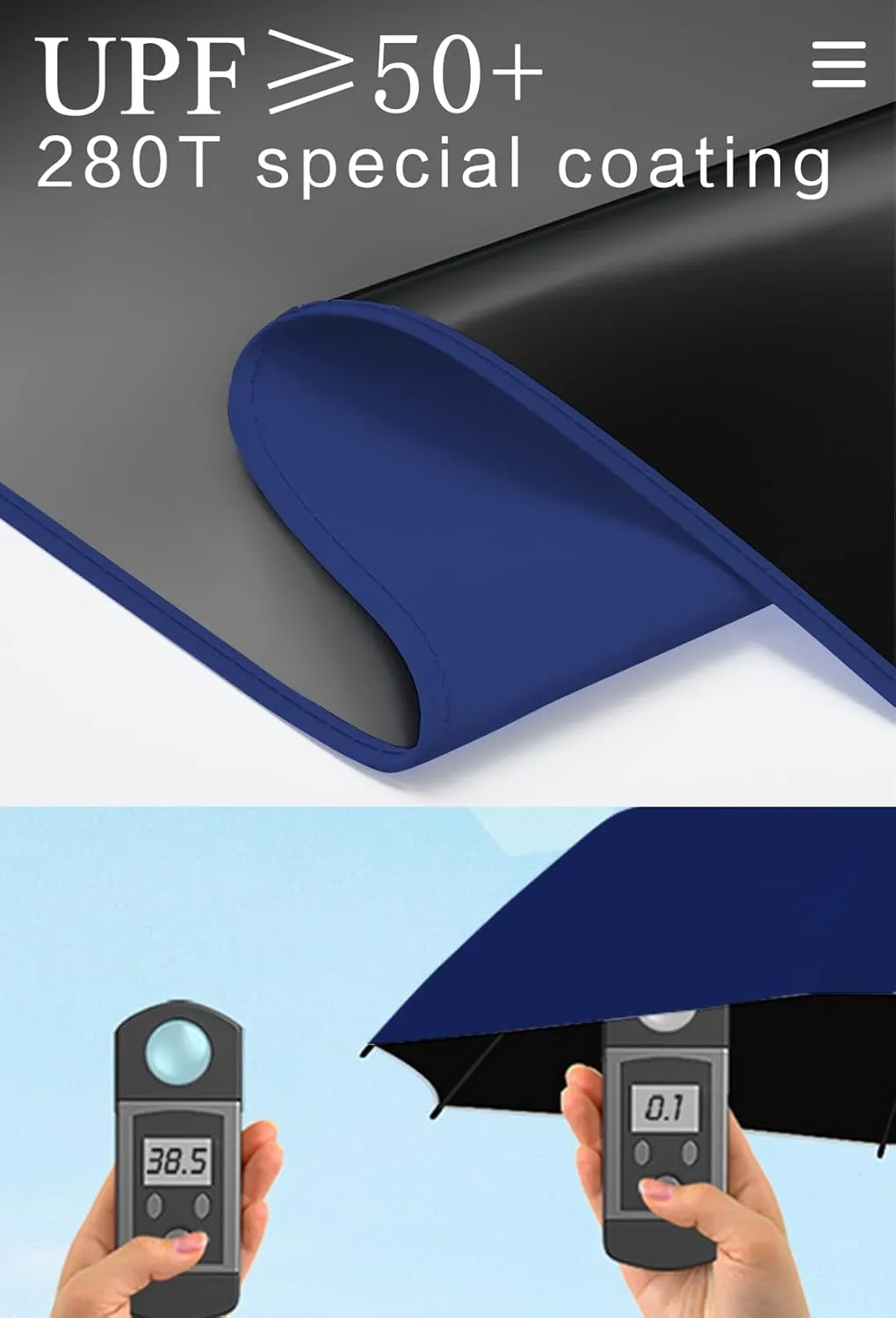 Mini Travel Folding Umbrella for Purse - UPF 50  Sun & Rain UV Protection, Windproof Small Compact Lightweight Design Fits in Pocket or Bag, Portable Wallet Parasol for Commuter, Men Women Boys Girls