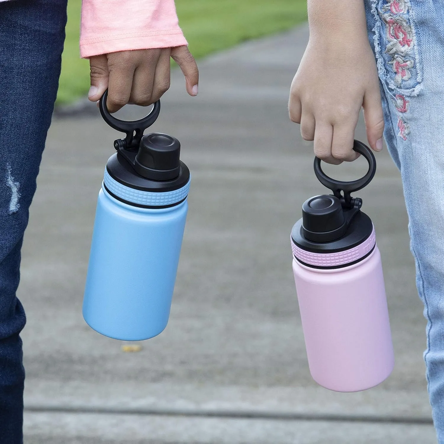 MIRA 12 oz Stainless Steel Kids Water Bottle - Metal Thermo Flask Keeps Cold for 24 Hours, Hot for 12 Hours - Double Wall Vacuum Insulated - Leak Proof BPA-Free Lid - Balls