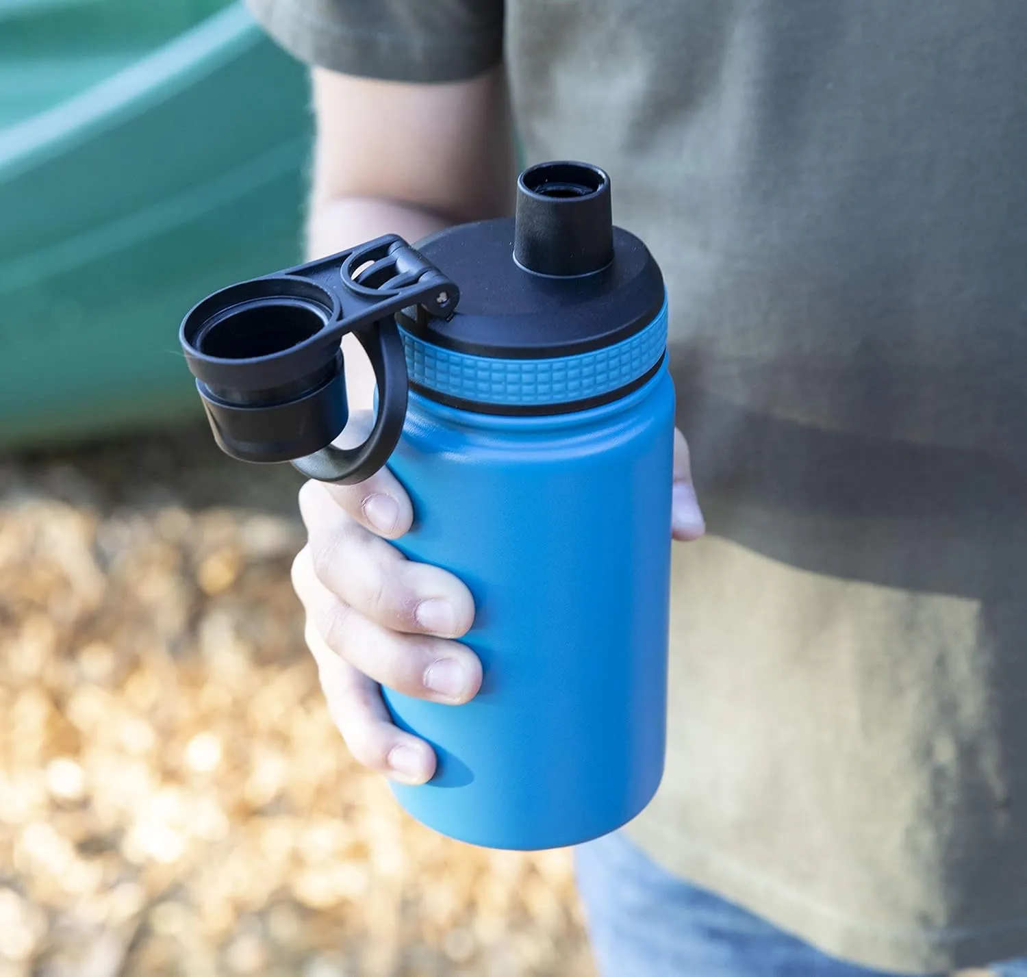 MIRA 12 oz Stainless Steel Kids Water Bottle - Metal Thermo Flask Keeps Cold for 24 Hours, Hot for 12 Hours - Double Wall Vacuum Insulated - Leak Proof BPA-Free Lid - Balls