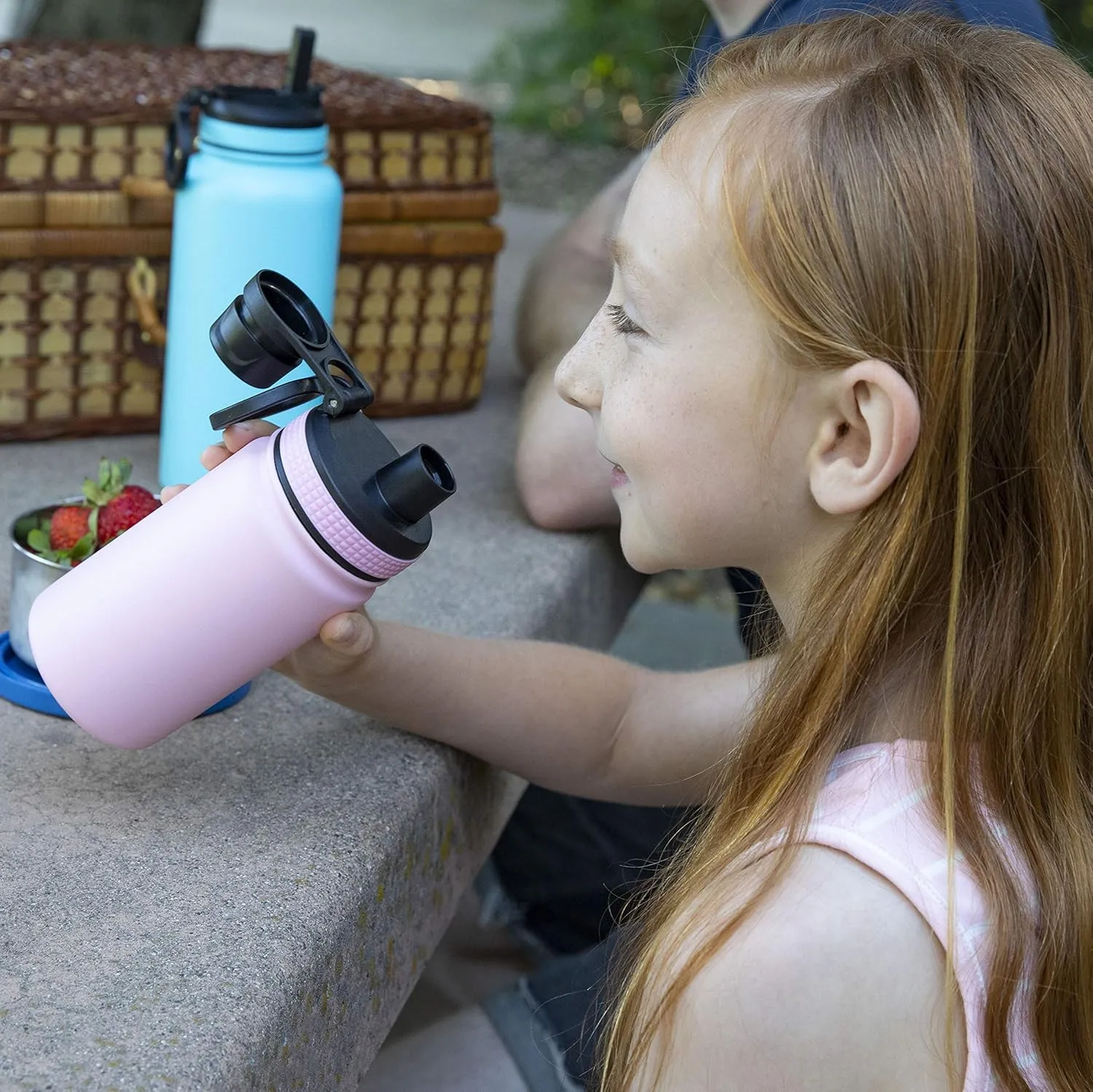 MIRA 12 oz Stainless Steel Kids Water Bottle - Metal Thermo Flask Keeps Cold for 24 Hours, Hot for 12 Hours - Double Wall Vacuum Insulated - Leak Proof BPA-Free Lid - Balls