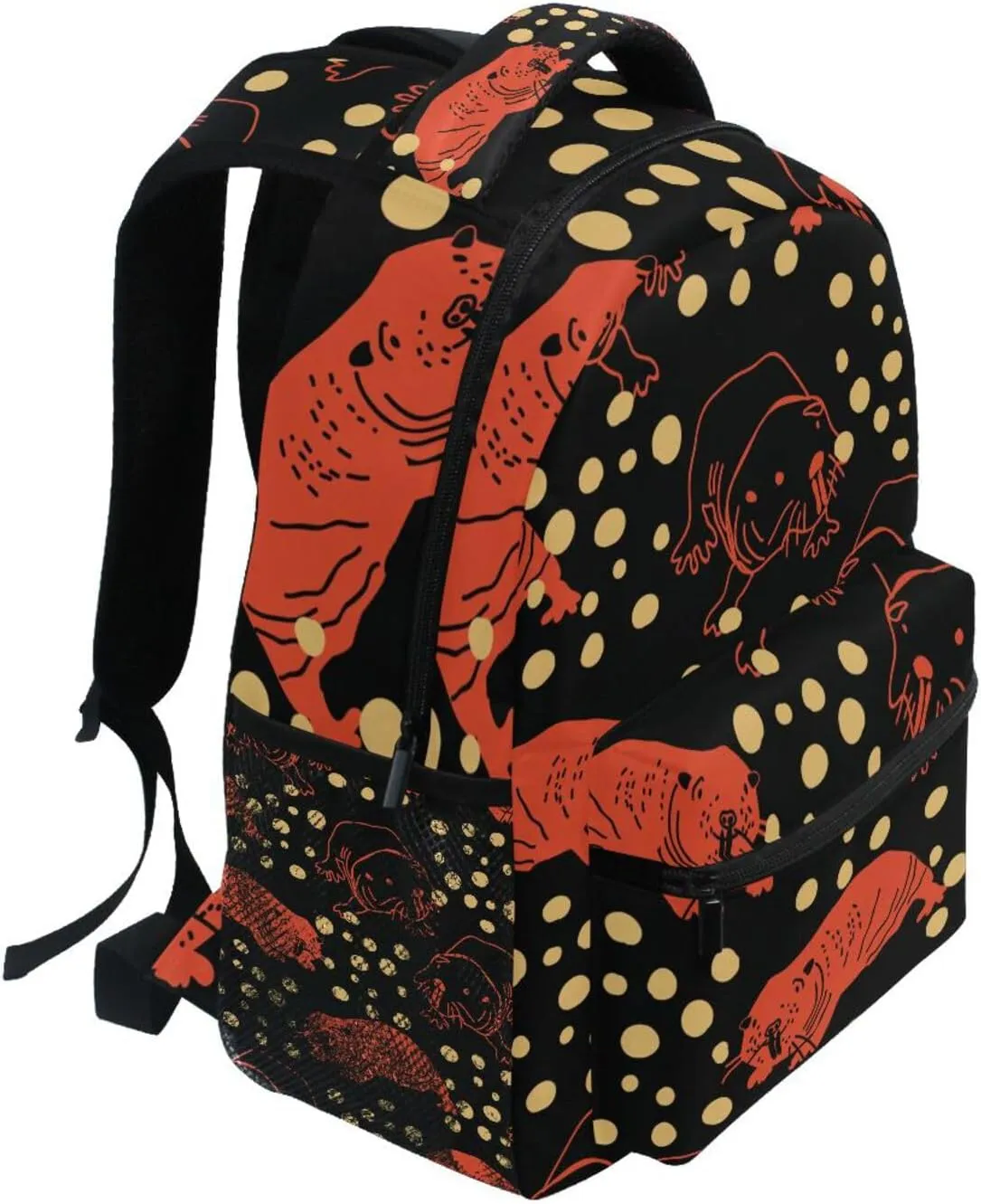 Mole Rat Pattern Boys Girls Kids School Backpacks Bookbag, School Bag Travel Backpack Daypack