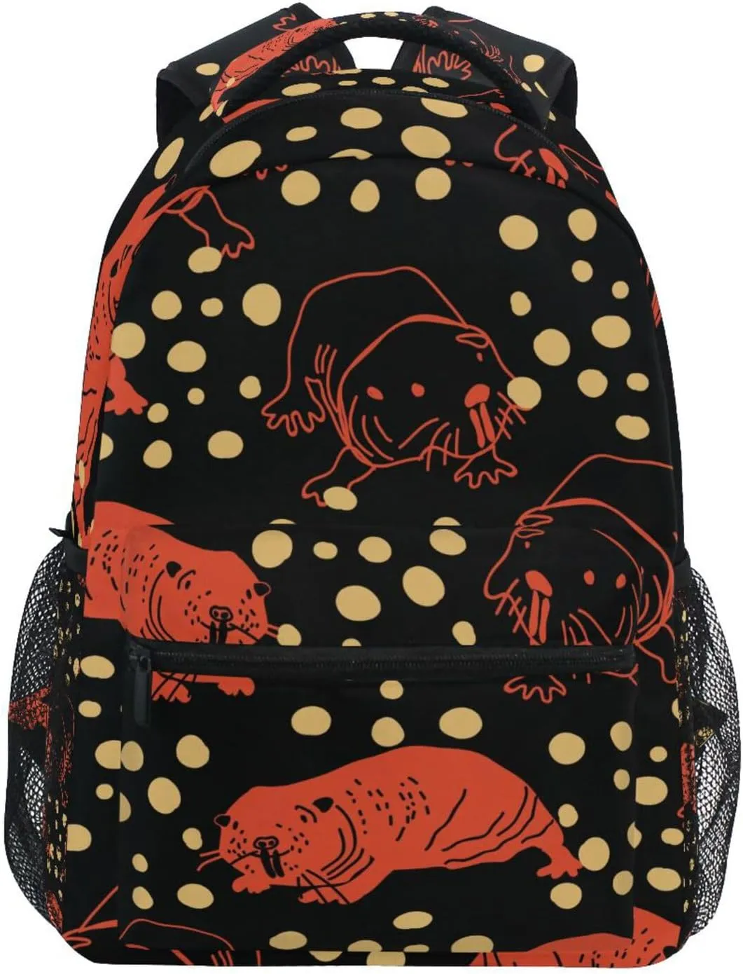 Mole Rat Pattern Boys Girls Kids School Backpacks Bookbag, School Bag Travel Backpack Daypack