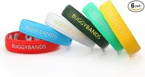 Mosquito Repellent Bracelets, 6 Pack Silicone Mosquito Repellent Wristbands, DEET-Free Insect & Bug Repellent Wrist Bands for Adults and Kids Indoor Outdoor