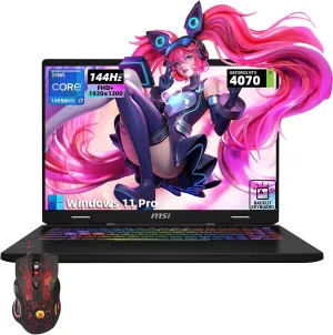 MSI Crosshair 16 Gaming Laptop - 16" FHD (1920x1200) IPS 144 Hz Display, NVIDIA GeForce RTX 4070, Intel 16-Core i7-14650HX, 32 GB DDR5, 2 TB SSD, RGB Backlit Keyboard, WiFi 6, Windows 11 Pro