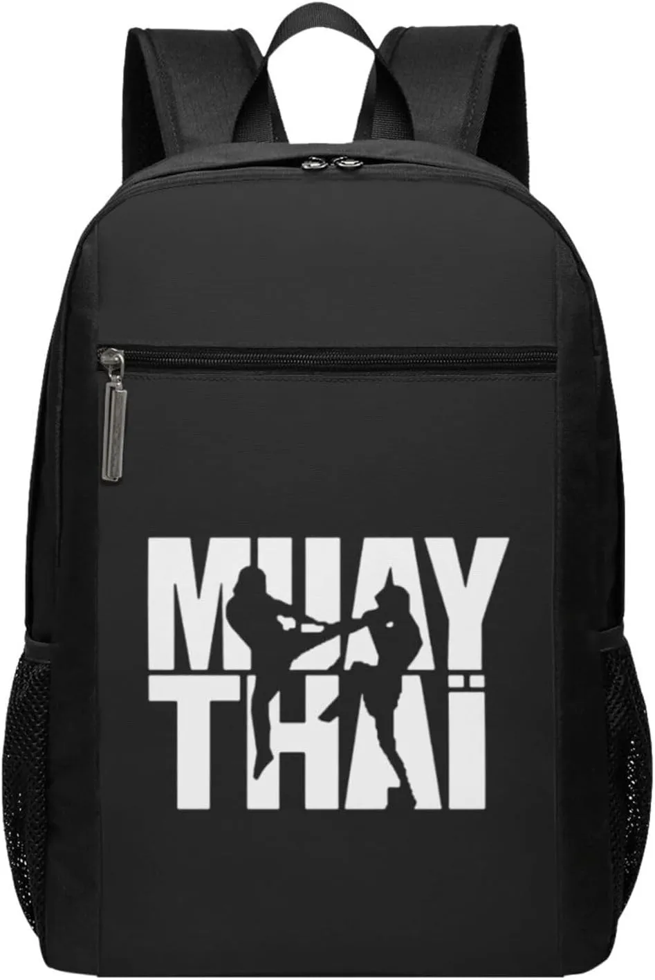 Muay Thai Travel Laptop Backpack, Business Anti Theft Slim Sturdy Laptops Backpacks, College Computer Bag Gift for Men & Women Fits 17 Inch Notebook,Black