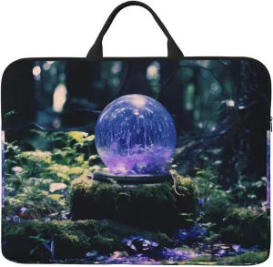 Mysterious Crystal Ball Laptop Bag 14 in Durable Computer Carrying Case for Most Laptops and Ipads Shock Resistant Slim Sleeve