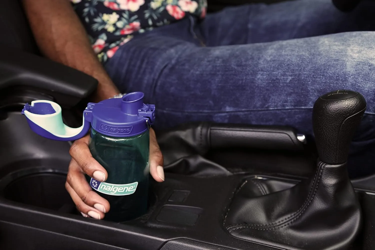 Nalgene Sustain Tritan BPA-Free On The Fly Water Bottle Made with Material Derived from 50% Plastic Waste