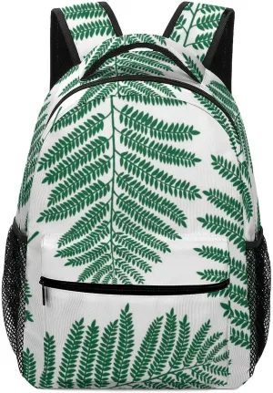New Zealand Maori Fern Unisex Small Backpack Lightweight Shoulder Bag Travel Daypack