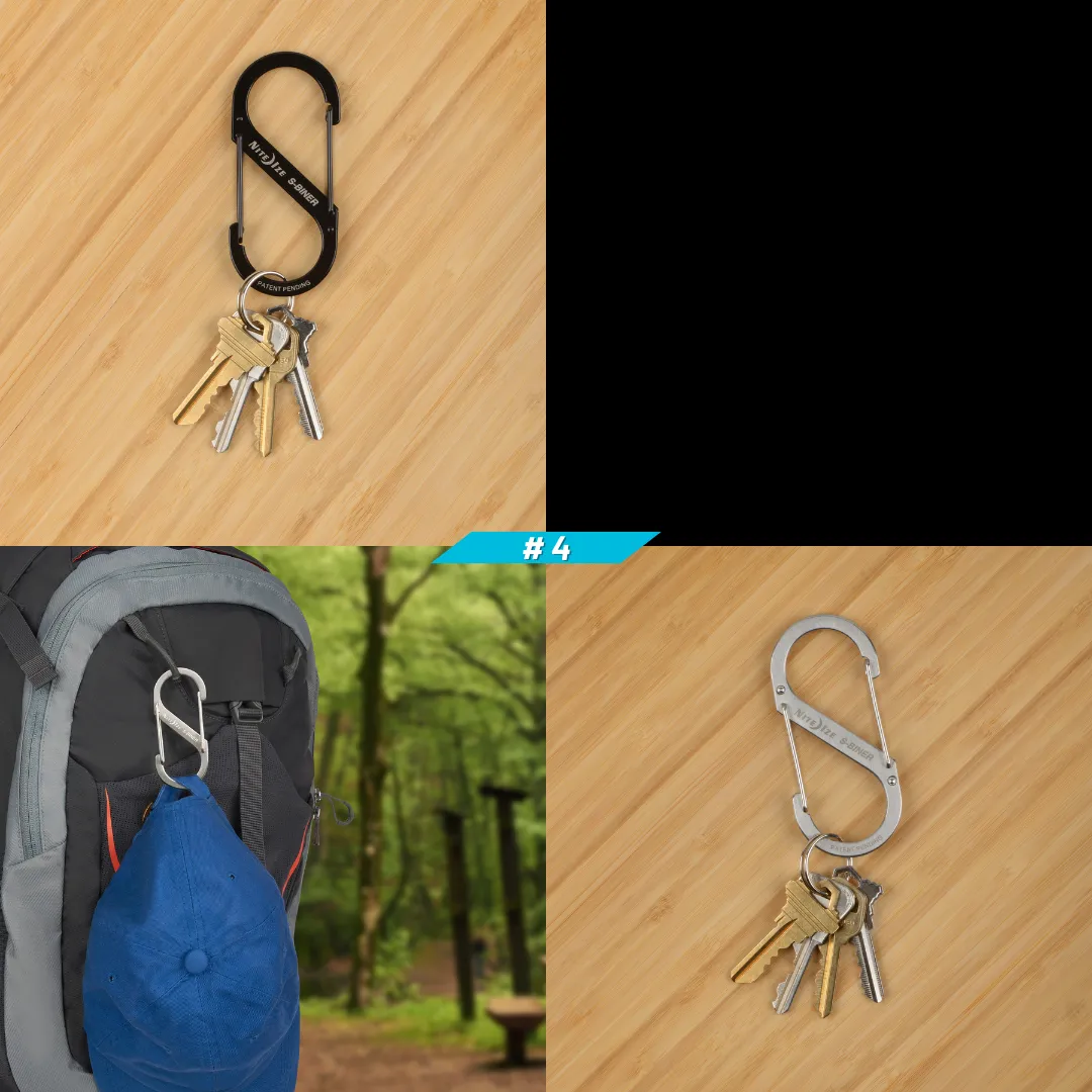 Nite Ize S-Biner Stainless Steel Dual Carabiner - Stainless