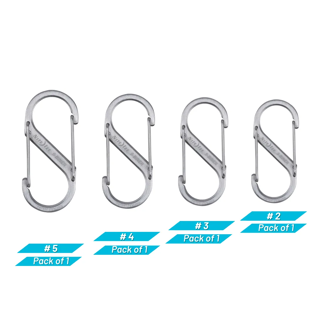 Nite Ize S-Biner Stainless Steel Dual Carabiner - Stainless