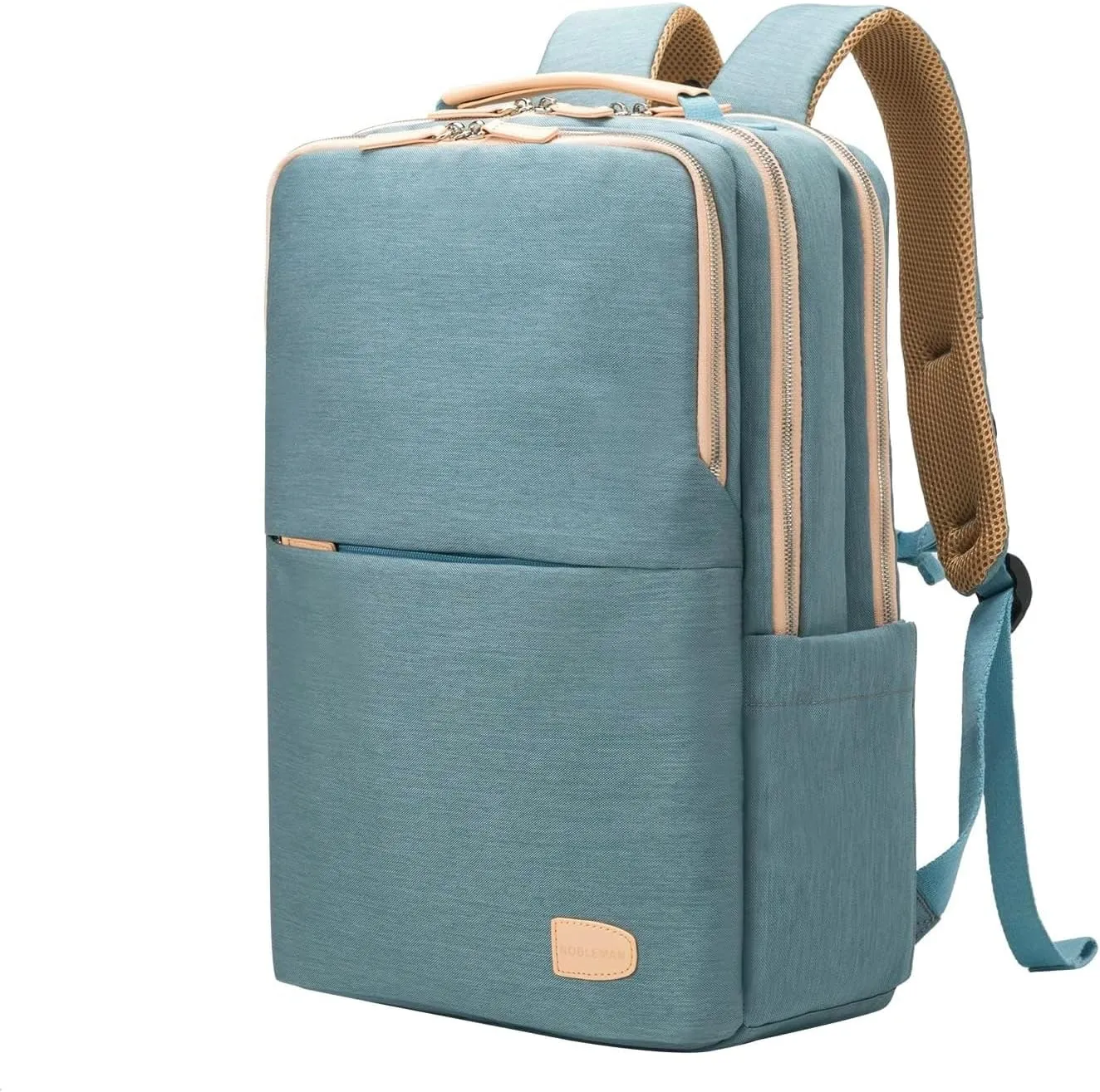 NOBLEMAN Laptop Backpack for Women, Professional Adult Office Commuter Womens Computer Backpack, Luxury Lightweight Carry on Travel Personal Item Bag For Airlines Fits 16 Laptop (Aqua)