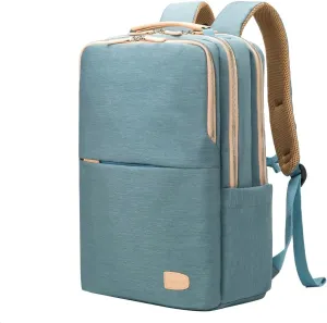 NOBLEMAN Laptop Backpack for Women, Professional Adult Office Commuter Womens Computer Backpack, Luxury Lightweight Carry on Travel Personal Item Bag For Airlines Fits 16 Laptop (Aqua)