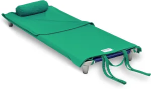 Northwest Rollee Pollee Nap Sac Roll-Up Toddler Blanket with Attached Pillow – Soft Fleece Preschool Nap Mat for Daycare or Travel – Machine Washable – Green