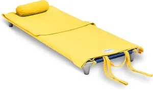 Northwest Rollee Pollee Nap Sac Roll-Up Toddler Blanket with Attached Pillow – Soft Fleece Preschool Nap Mat for Daycare or Travel – Machine Washable – Yellow