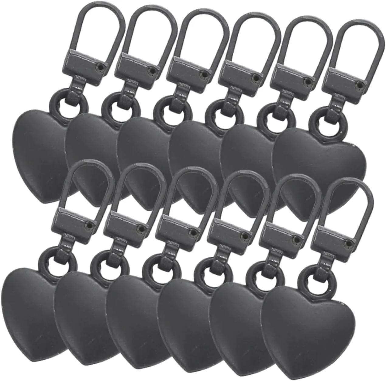 OSALADI 1set Practical Zipper Pullers for Easy Replacement Multifunctional Zipper Heads Compatible with Jackets Bags and Sportswear for DIY Projects and Travel 12pcs