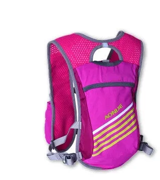 Outdoor Lightweight Sport Bag Trail Running Marathon Riding Hydration Backpack with 2 Optional 250ml Bottles