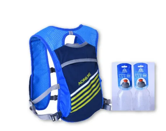Outdoor Lightweight Sport Bag Trail Running Marathon Riding Hydration Backpack with 2 Optional 250ml Bottles