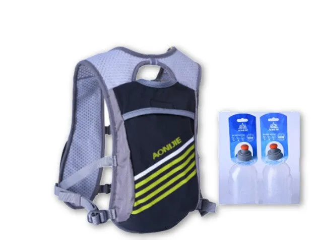 Outdoor Lightweight Sport Bag Trail Running Marathon Riding Hydration Backpack with 2 Optional 250ml Bottles