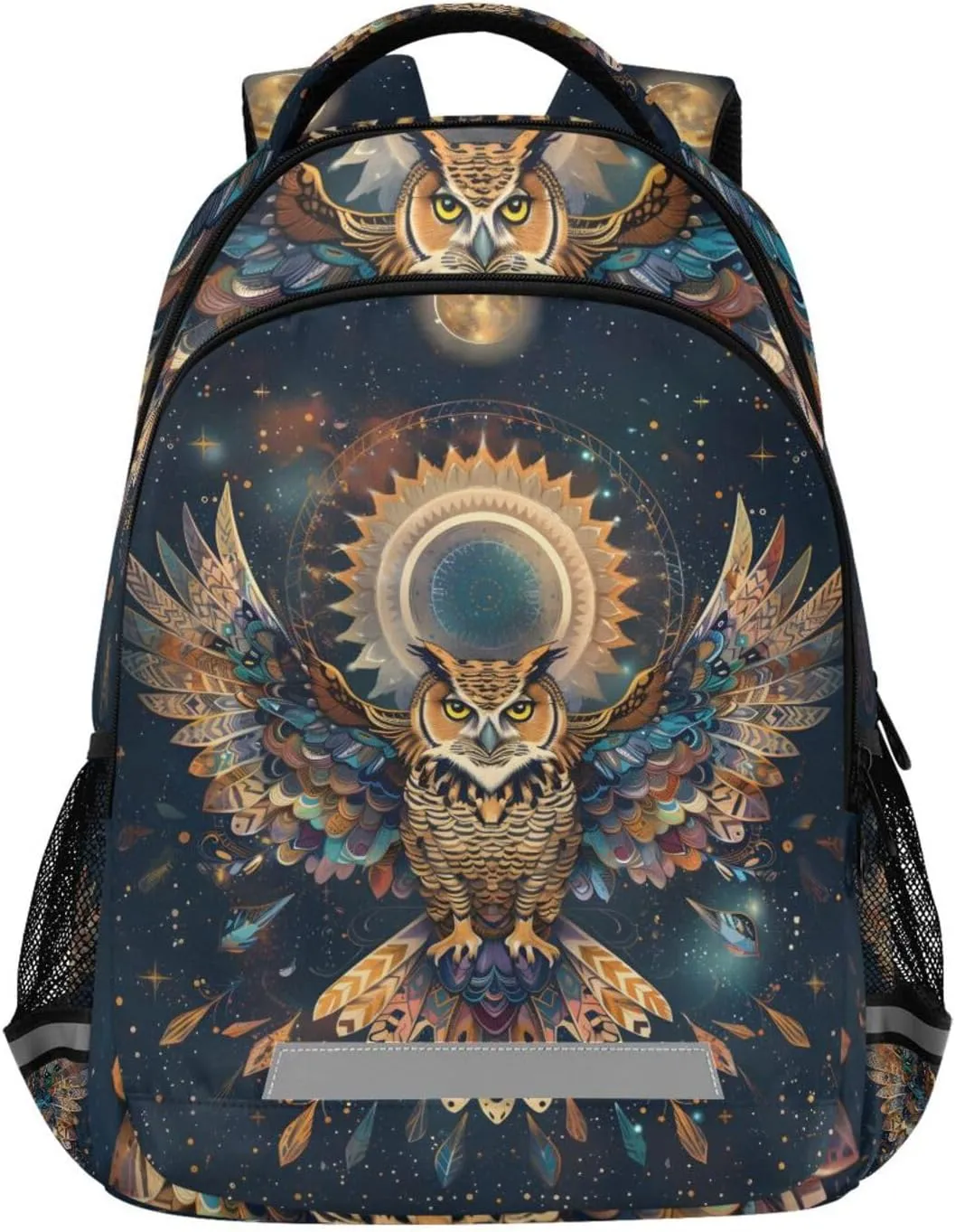 Owl Bohemian Aztec Bird Backpack Girls Kids Backpacks Boys School Bookbag 3rd 4th 5th Grade Casual Daypack Laptop Shoulder Bag