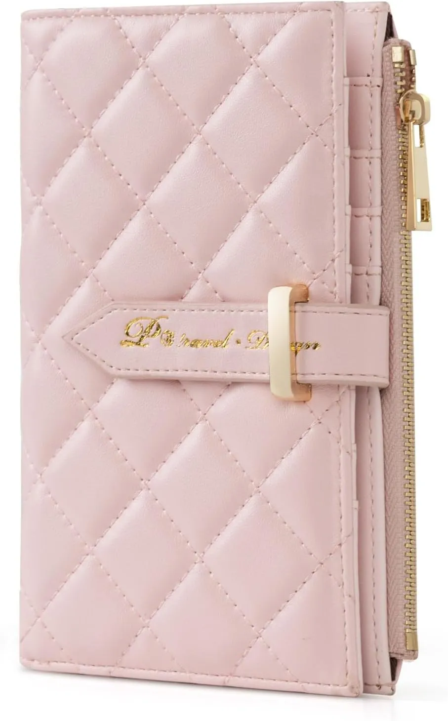 Passport Wallet for Women, RFID Leather Passport & Vaccine Card Holder Combo, Slim Travel Passport Holder with Credit Card Holder, Lightweight Bifold Passport Case Organizer with Zipper Pocket