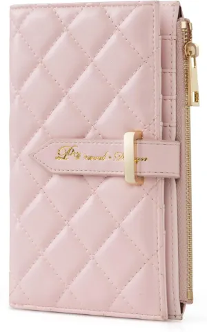 Passport Wallet for Women, RFID Leather Passport & Vaccine Card Holder Combo, Slim Travel Passport Holder with Credit Card Holder, Lightweight Bifold Passport Case Organizer with Zipper Pocket