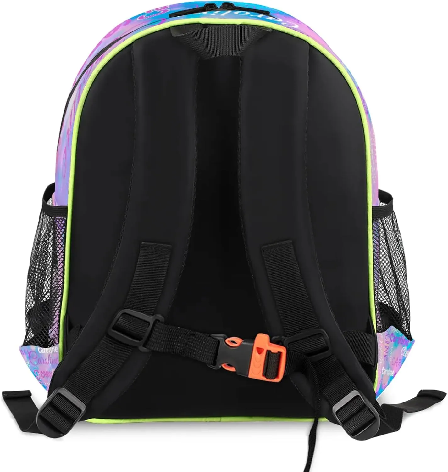 Personalized Backpack Bag with Name Lightweight Custom Shoulder Bags Waterproof Casual Backpacks Travel Laptop Bag for Travel Work Picnic 14.2in, Blue Pink Glitter