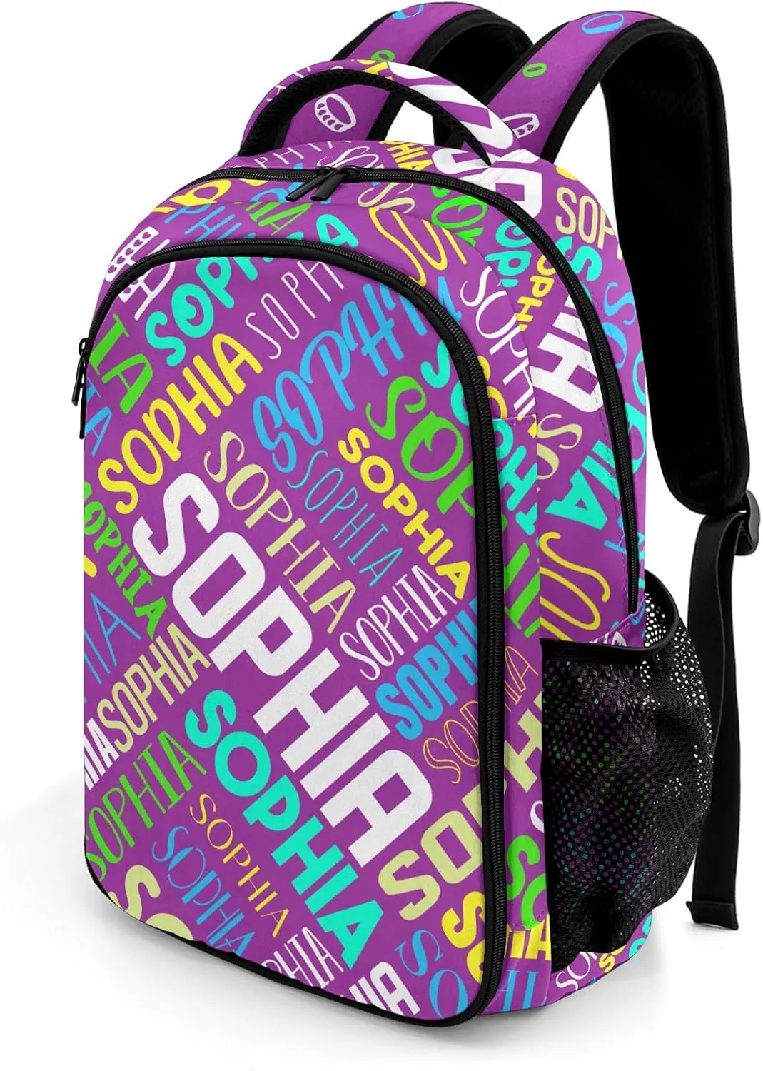 Personalized Backpacks for Girls - Custom Backpack for School Back To School Supplies Bookbag for Teen Girls Boys Kids Backpacks - Purple Backpack