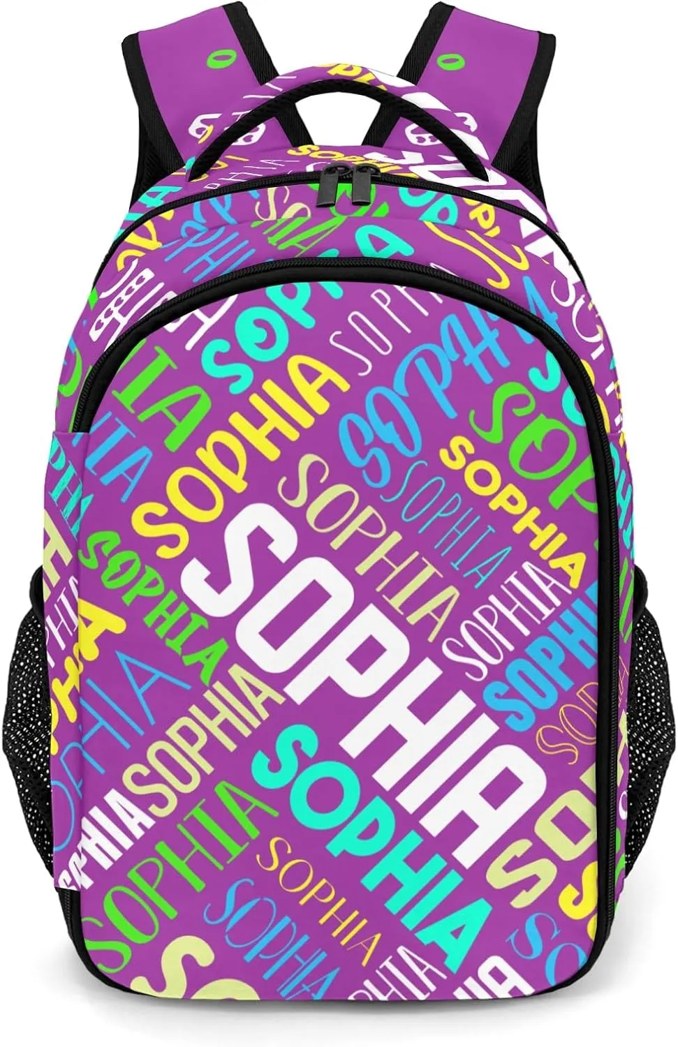 Personalized Backpacks for Girls - Custom Backpack for School Back To School Supplies Bookbag for Teen Girls Boys Kids Backpacks - Purple Backpack