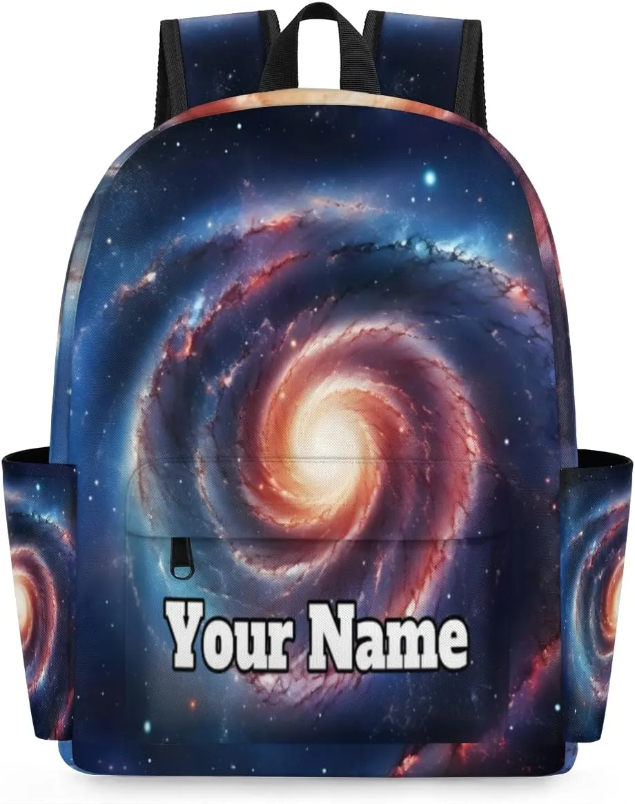 Personalized Colorful Starry Sky Preschool Toddler Backpack for Boys Girls Custom Kids Name Small Bookbags Kindergarten Elementary Backpack, Solar System