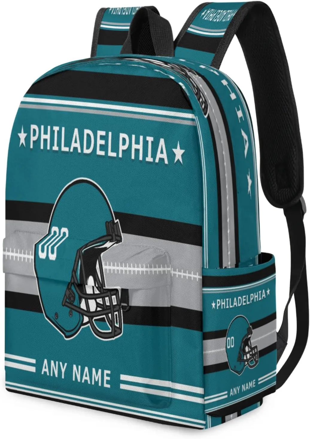 Personalized Rugby Backpack Bags with Name, American Football Custom Shoulder Bag