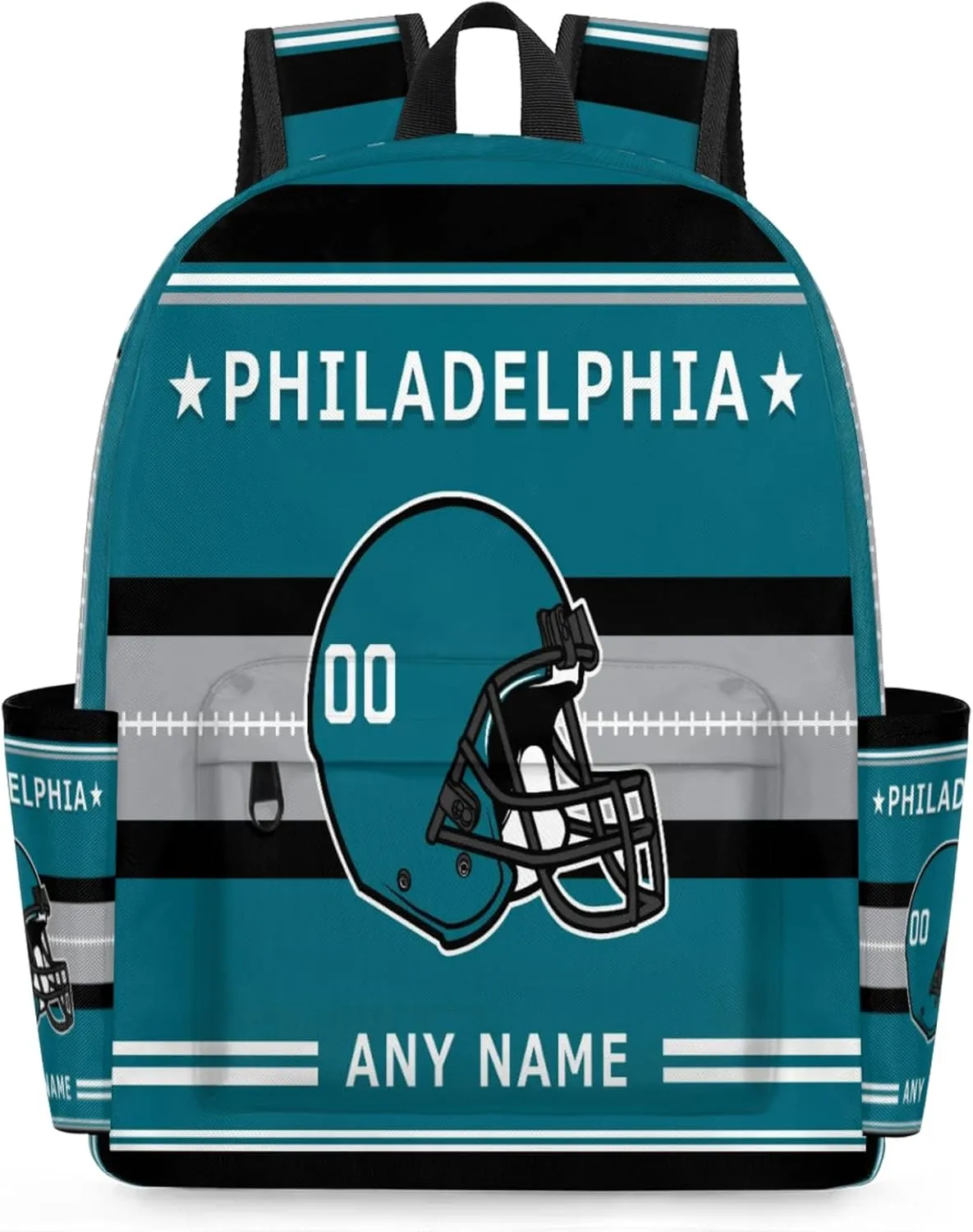 Personalized Rugby Backpack Bags with Name, American Football Custom Shoulder Bag
