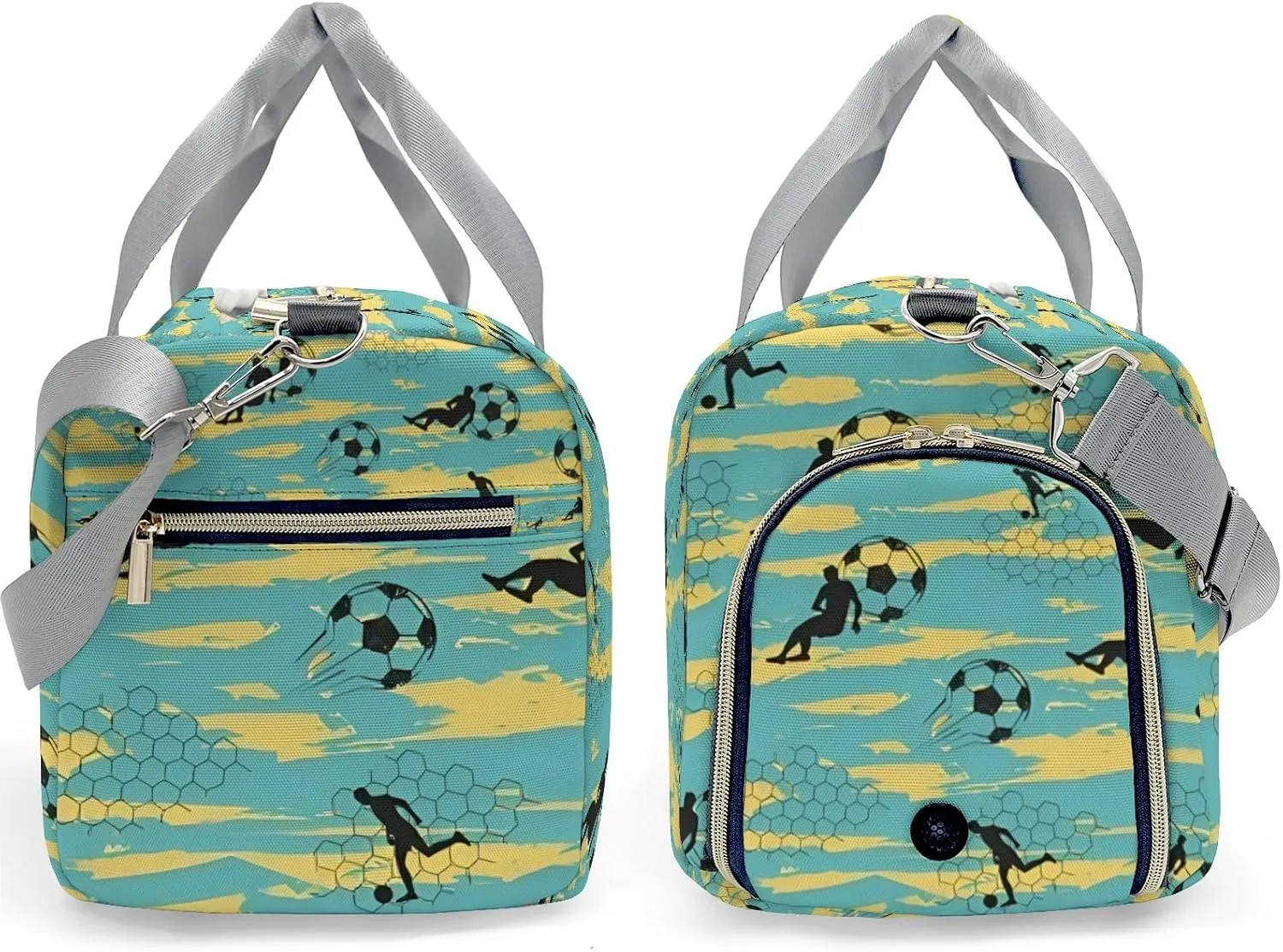 Personalized Sport Soccer Print Player Travel Bag Boys Girls Name,Travel Duffel Bag Cheerleader Bag Sport Duffle Bag for Gym