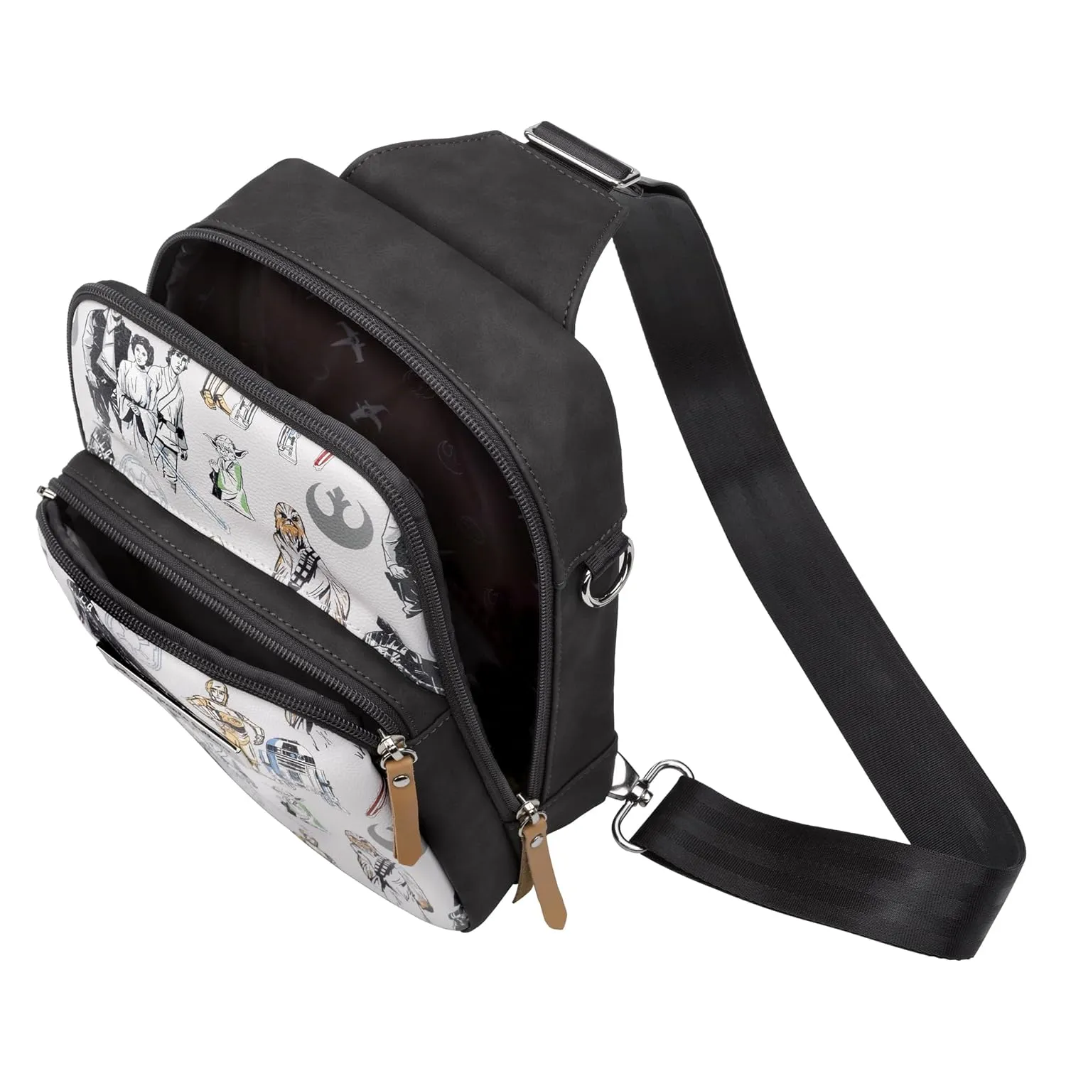 Petunia Pickle Bottom Criss-Cross Sling Bag - Sling Bag for Women and Men - Adjustable Straps to Custom-Fit - Disney - The Star Wars Collection