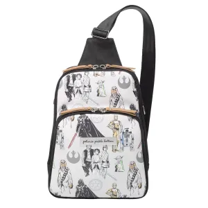 Petunia Pickle Bottom Criss-Cross Sling Bag - Sling Bag for Women and Men - Adjustable Straps to Custom-Fit - Disney - The Star Wars Collection