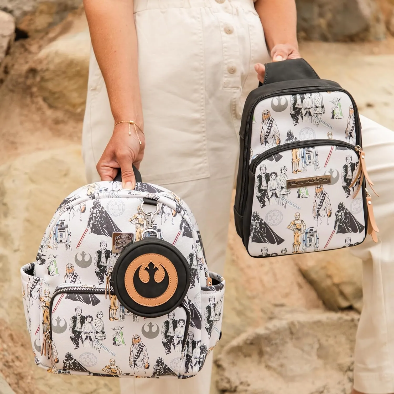 Petunia Pickle Bottom Criss-Cross Sling Bag - Sling Bag for Women and Men - Adjustable Straps to Custom-Fit - Disney - The Star Wars Collection