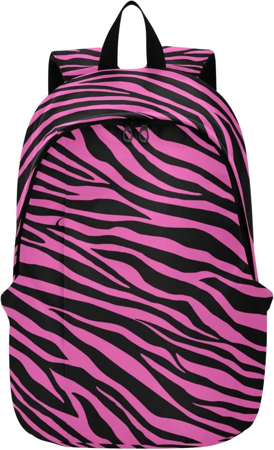Pink Zebra Print Laptop Backpack Travel Hiking Camping Work Computer Back Packs Book Bags for Women Men
