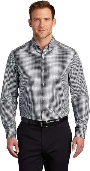Port Authority Men's Broadcloth Gingham Easy Care Button-Down Shirt