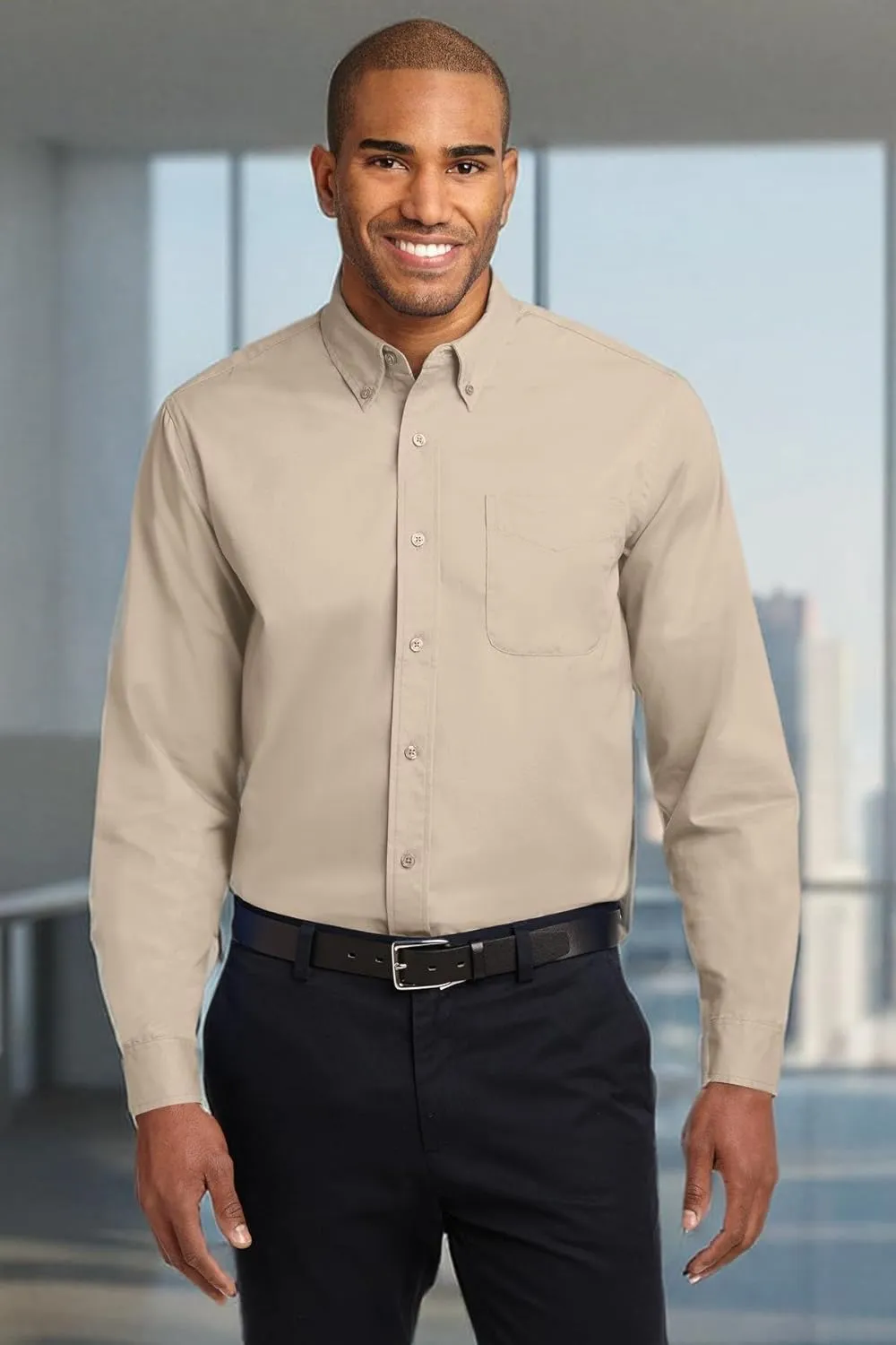 Port Authority Men's Easy Care Long Sleeve Button-Down Shirt