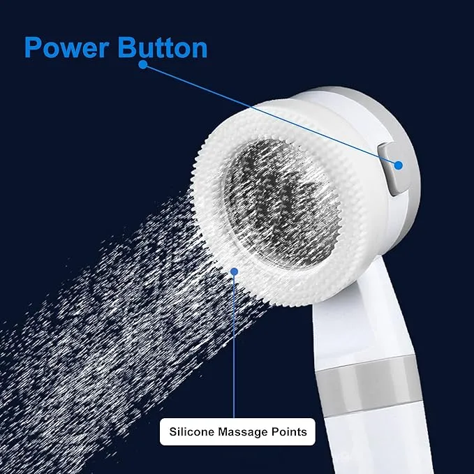 Portable Camping Shower Outdoor Camp Shower Pump,Upgrade Rechargeable Electric Shower Pump with Intelligent Digital Display Multiple Spray Modes for Camping, Hiking, Traveling,RV