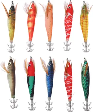 Portable Fishing Lures Simulation Shrimp Bait Set with Storage for Saltwater Freshwater Fishing Lifelike 3D Eyes Strong Luring