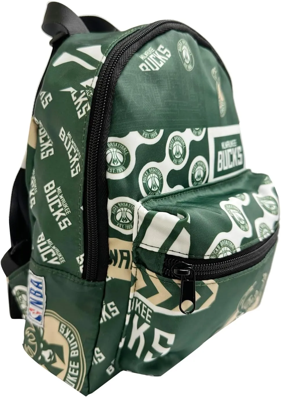 Pro Specialties Group Milwaukee Bucks Mini Backpack adult bag, perfect for women. Ideal small backpack Waterproof, and trendy