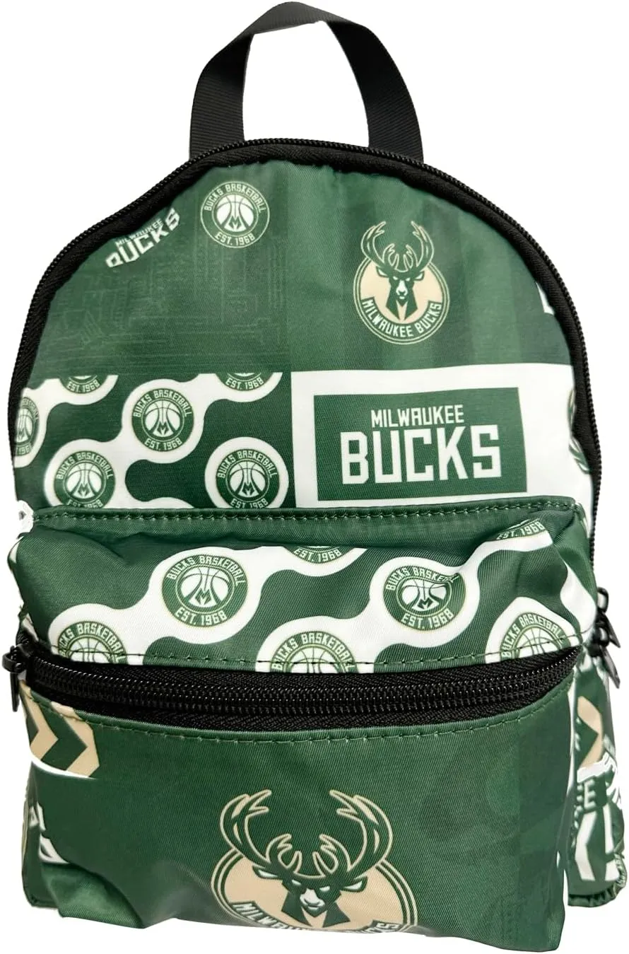 Pro Specialties Group Milwaukee Bucks Mini Backpack adult bag, perfect for women. Ideal small backpack Waterproof, and trendy