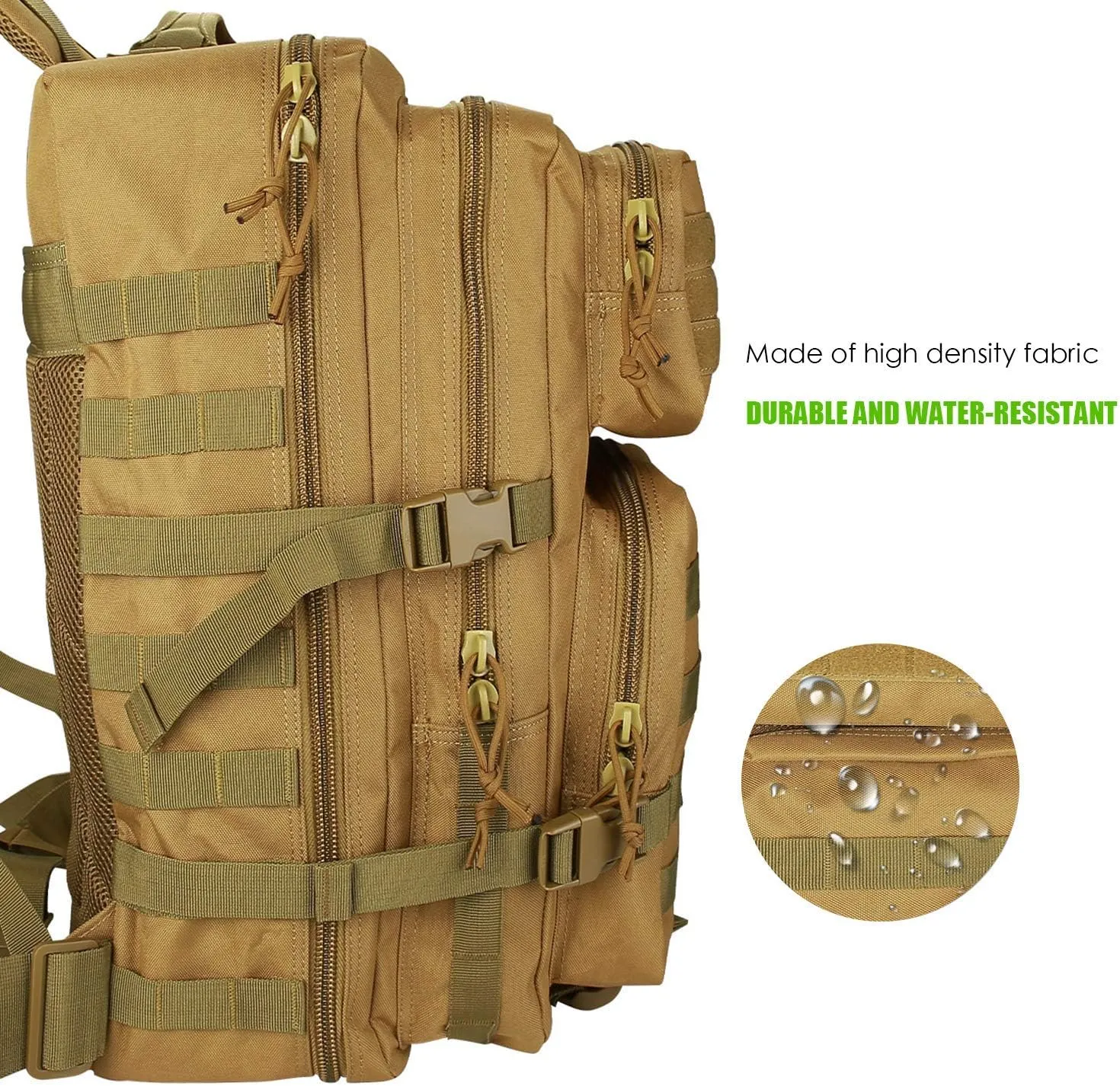 ProCase Tactical Backpack Bag 40L Large 3 Day Military Army Outdoor Assault Pack Rucksacks Carry Bag Backpacks