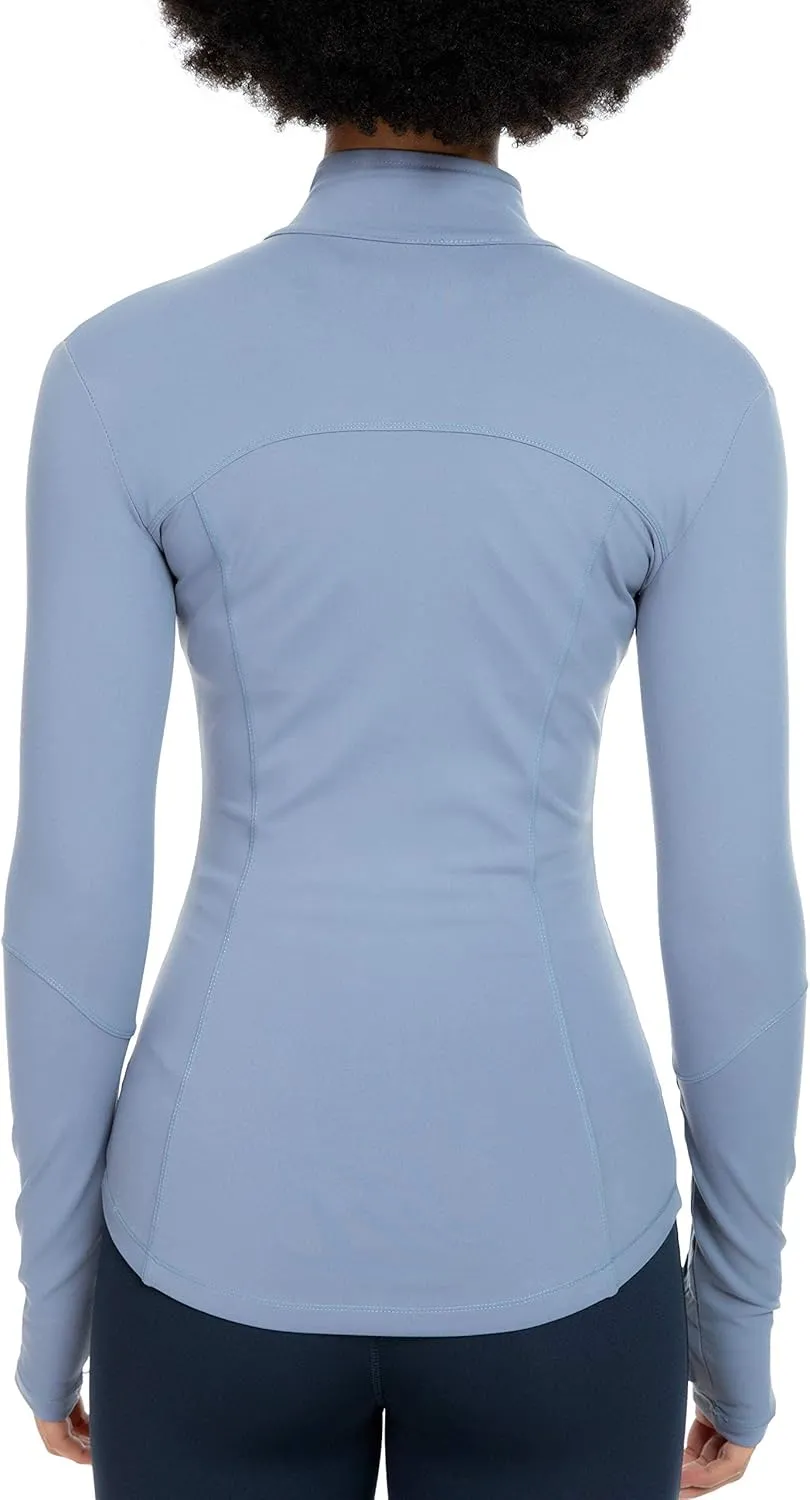 QUEENIEKE Womens Running Jackets Athletic Workout Scrub Jacket Track Full Zip Up Gym for Women Yoga Top